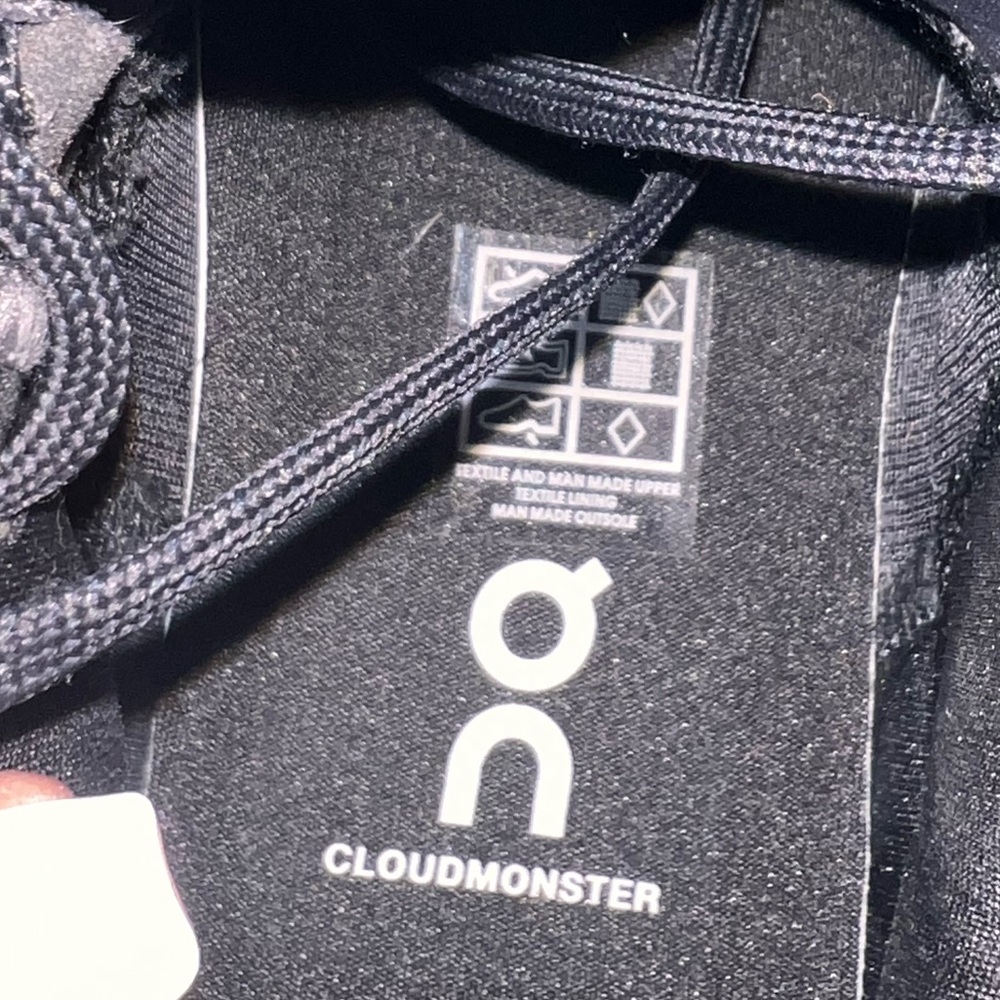 On Running Cloudmonster Dark Gray Sneakers